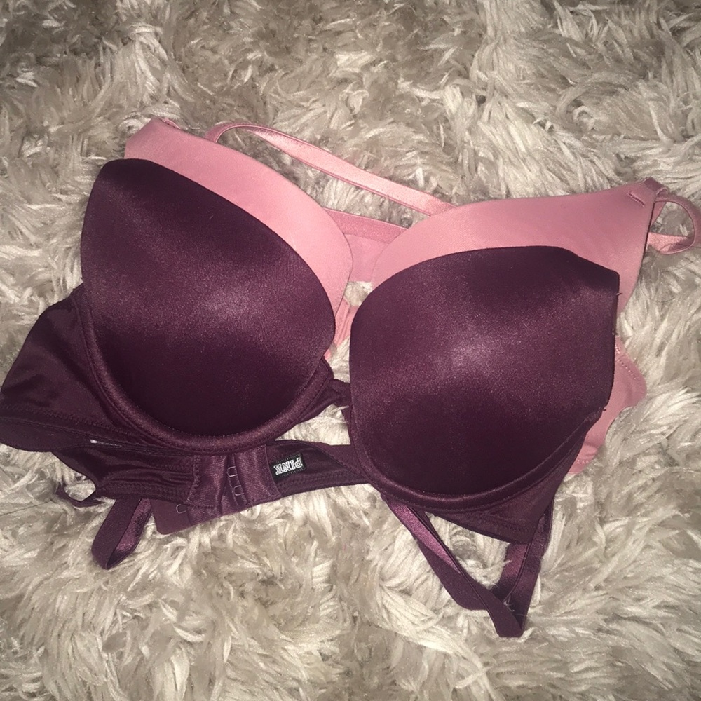 2 Victoria’s Secrets ‘PINK’ Push Up Bras